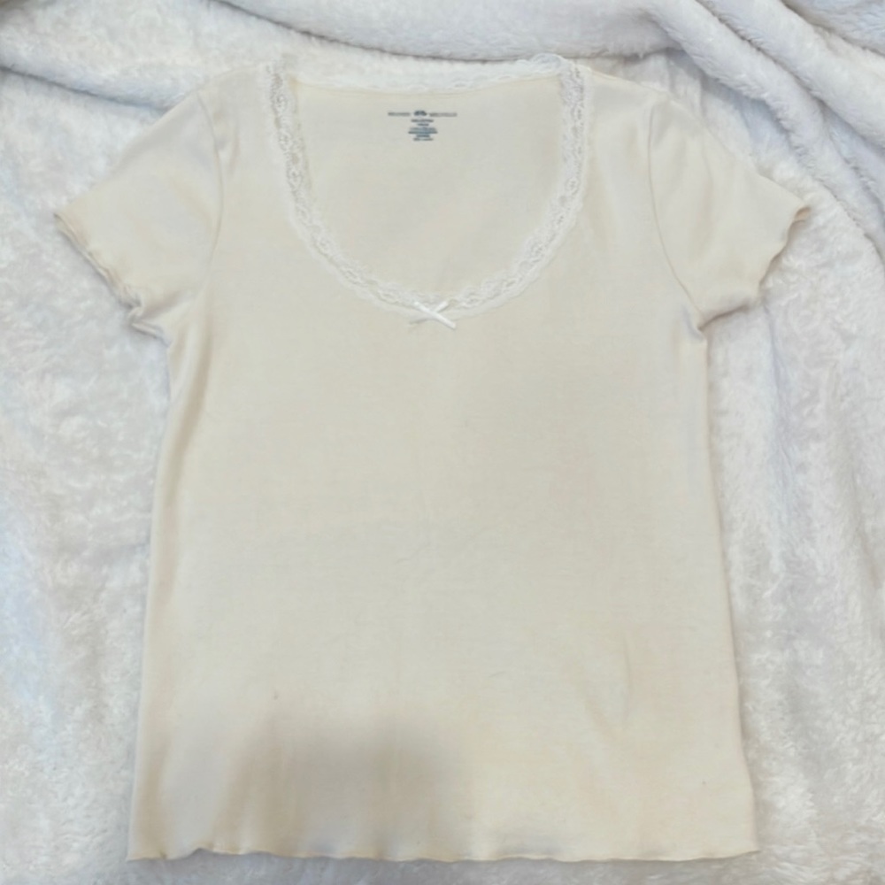 cream top from brandy melville
